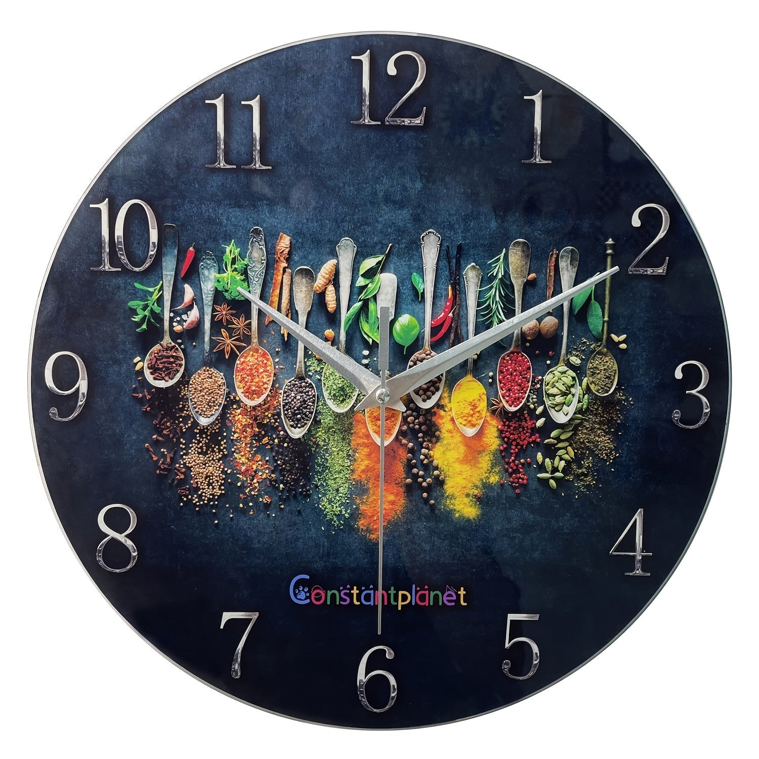 SpiceTime Clock – Luxury Silent Wall Clock with Herbs