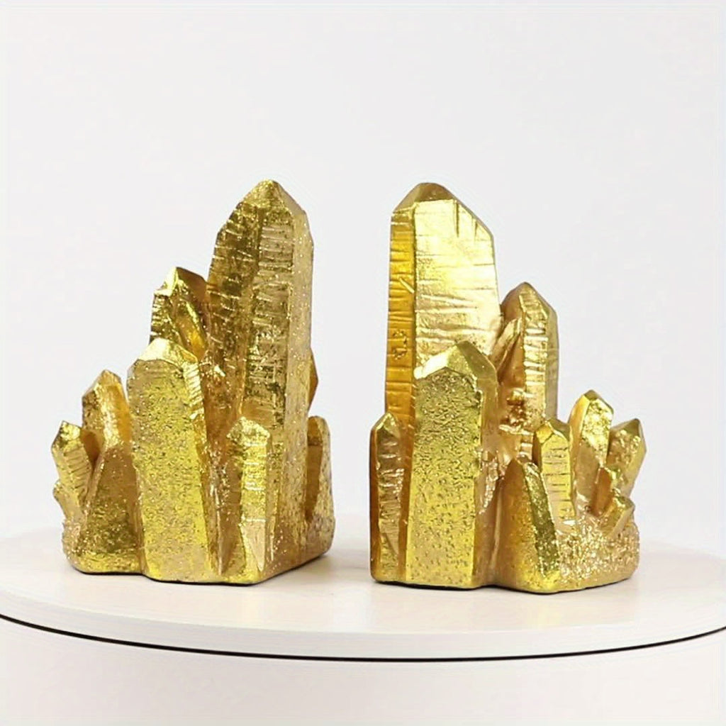 CrystalForm - Vintage Bookends with Crystal Design