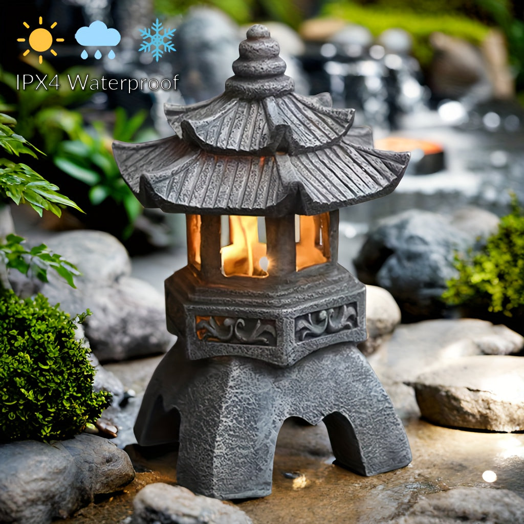 LumiGlow Lantern - Solar Powered Zen Garden Decoration