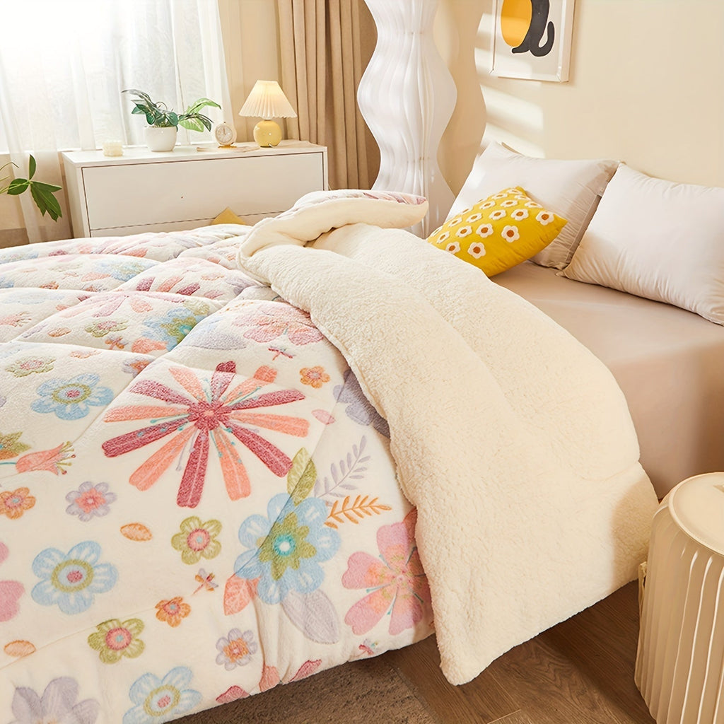 FloralDream – Soft Fleece Winter Duvet