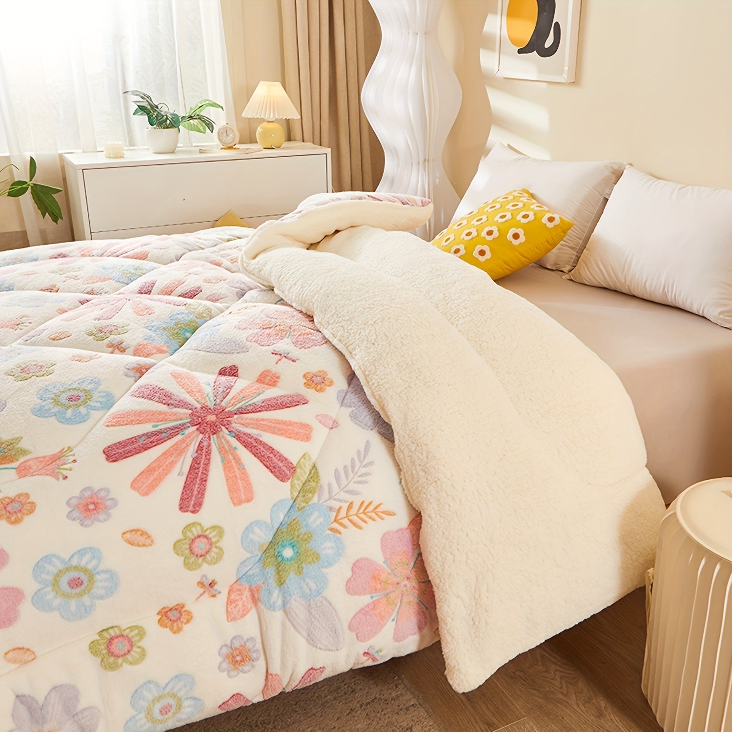 FloralDream – Soft Fleece Winter Duvet