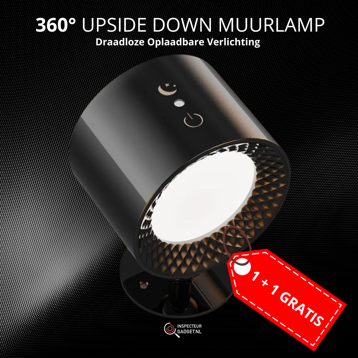 360° Updown Wall Light - Wireless Rechargeable Wall Light