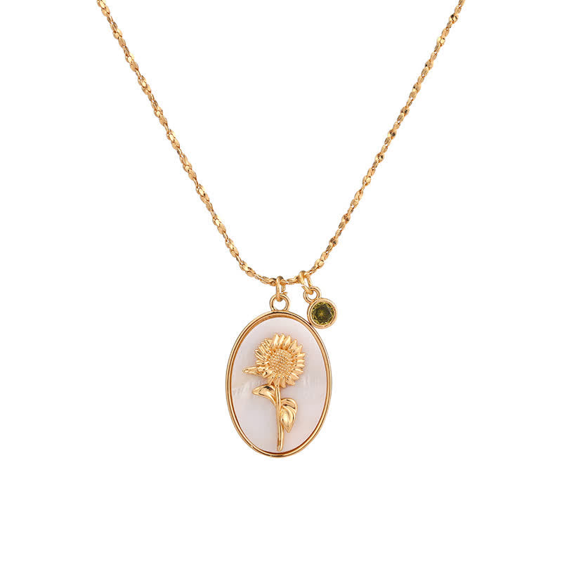Aurora Birthstone and Birth Flower Necklace – A Personal Piece of Jewelry for My Loved Ones