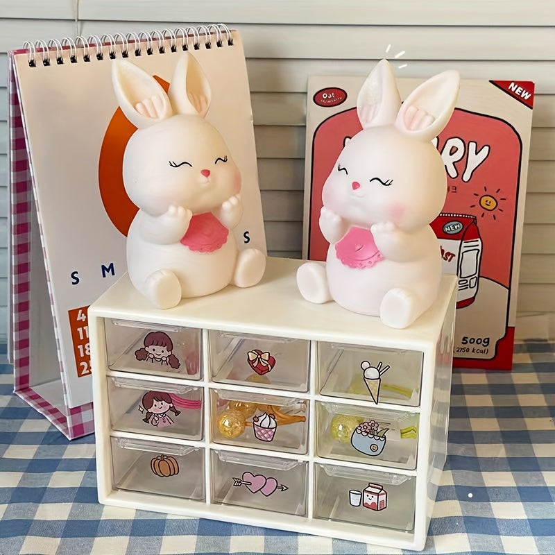 CuteRabbit - Charming LED Table Lamp for Bedroom
