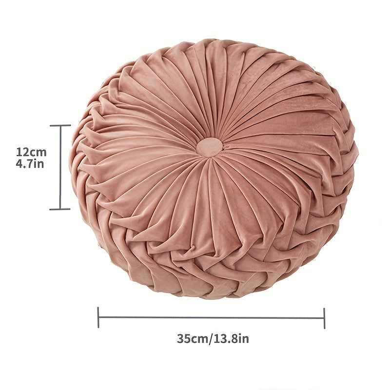 Velvet Pumpkin Cushion - Luxury Plush Cushion for Comfort