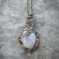 Vintage Moonstone Necklace - Selene Elegance
