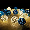 LuxAura – Elegant Rattan Light Garland 2m with LED