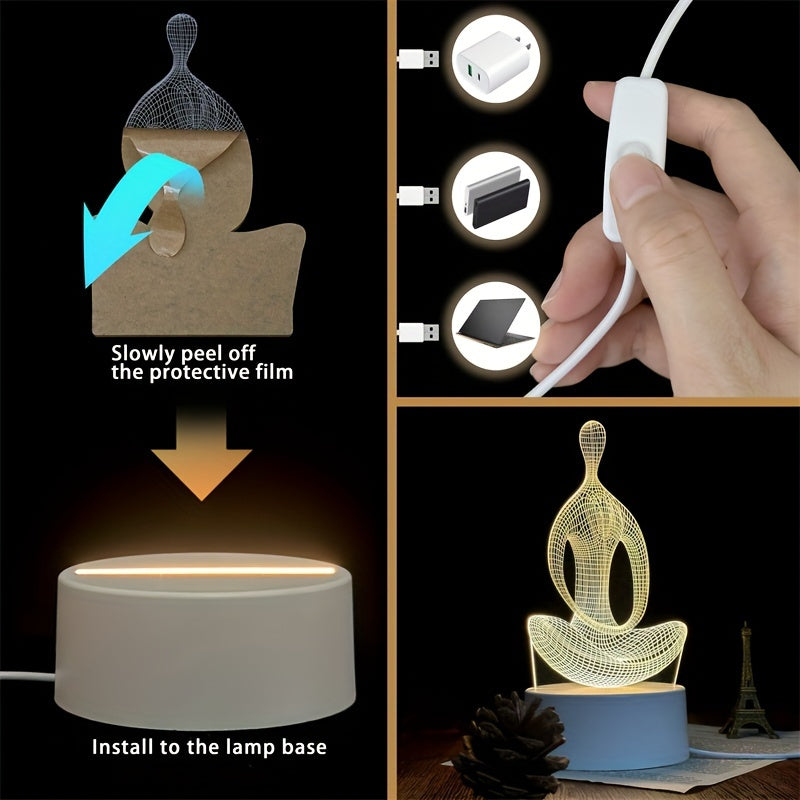ZenLight - Modern 3D Yoga Night Light
