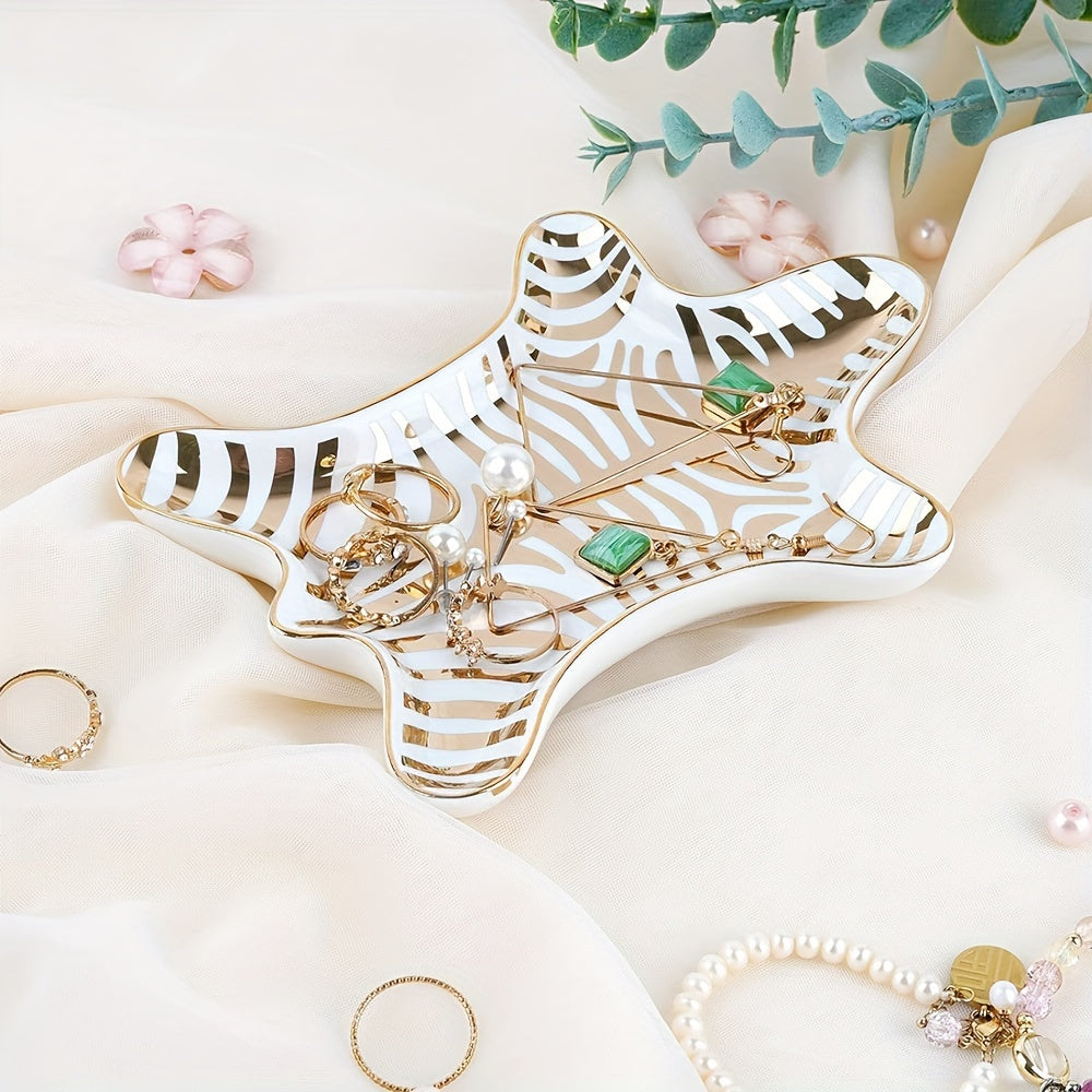 Charming Ceramic Dish - Elegant Ceramic Jewelry Dish