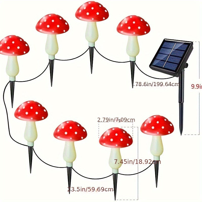 SolarGlow Lamp - Energy-Efficient Garden Lighting with 8 Modes
