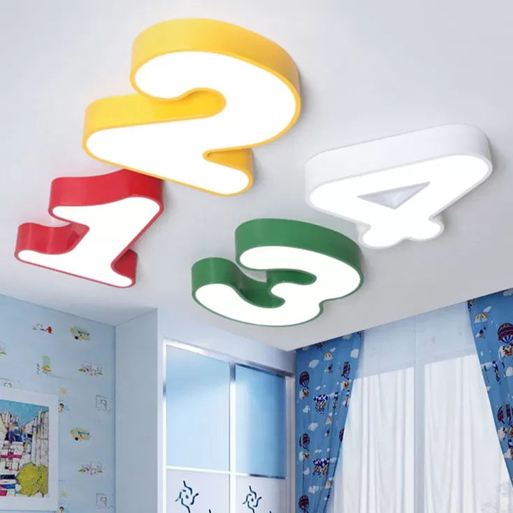 NumberLight - Playful LED Ceiling Lamp for Children