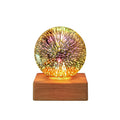 StarburstGlow - Elegant Crystal Ball Lamp with 3D Effect