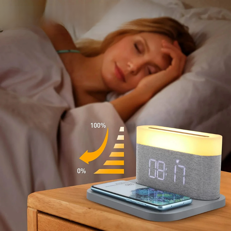 SmartCharge - Multifunctional Charging Station with Alarm and Night Light