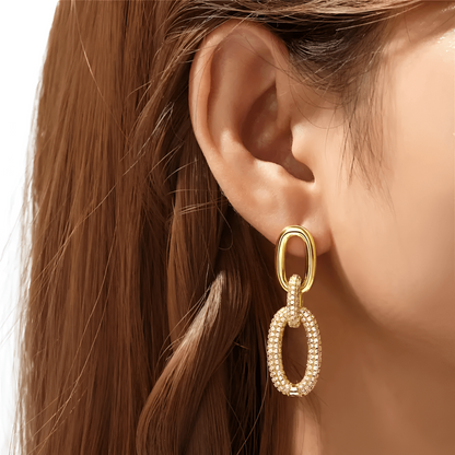 Aurora Sparkle Earrings - Elegant Earrings for a Luxurious Look