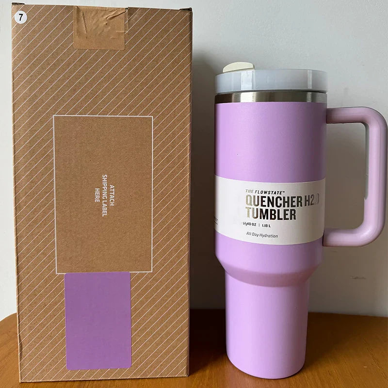 HydratePro Thermos Tumbler – 1180ml with Innovative FlowState Lid