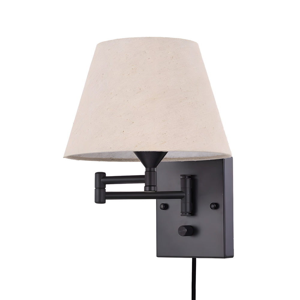 SwingLight – Adjustable Wall Lamp with Linen Shade