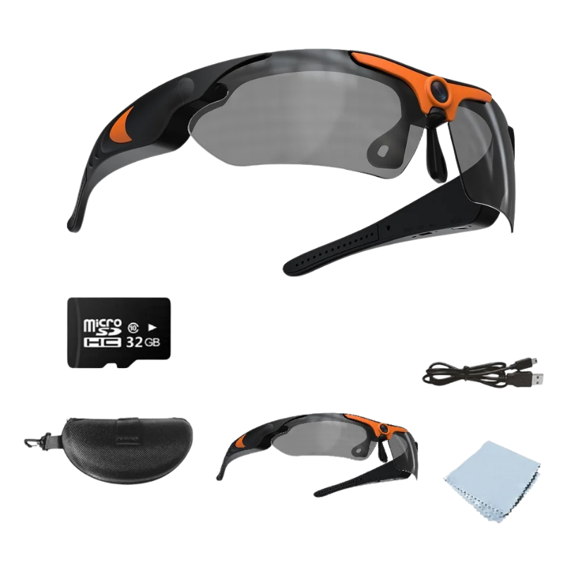 AdventureVision Glasses - Stylish HD Camera Sunglasses