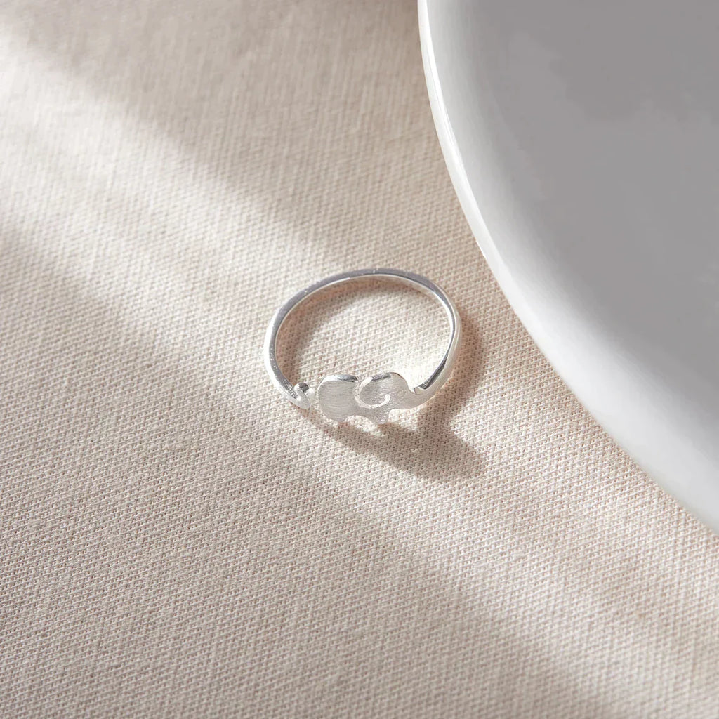 SilverCraft Elephant Ring - Adjustable and Charming