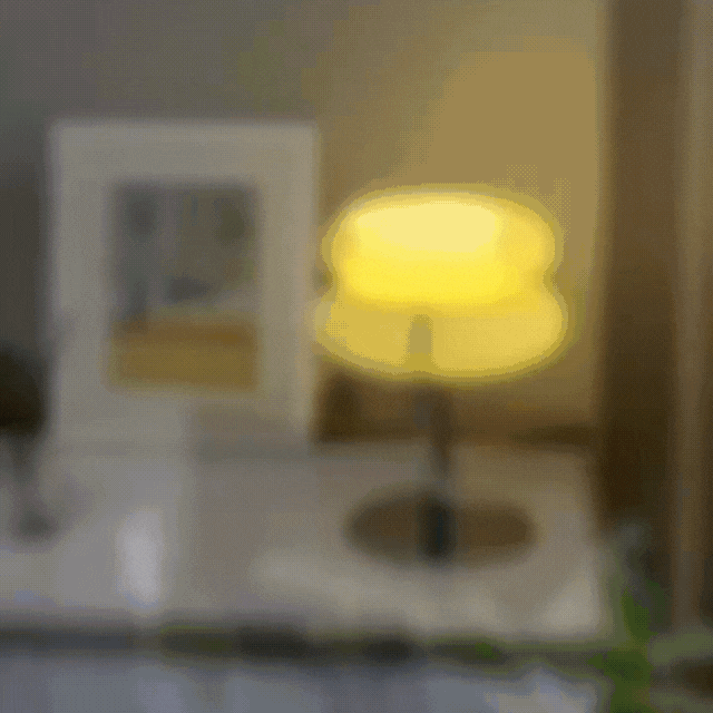 Elegant Macaron Glass Table Lamp with USB - 3 Light Colors