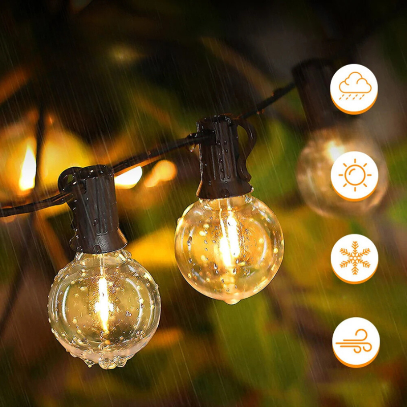 BrillanceVin G40 LED String Lights - Elegant Outdoor LED Lighting for Parties