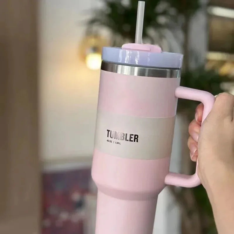 HydratePro Thermos Tumbler – 1180ml with Innovative FlowState Lid
