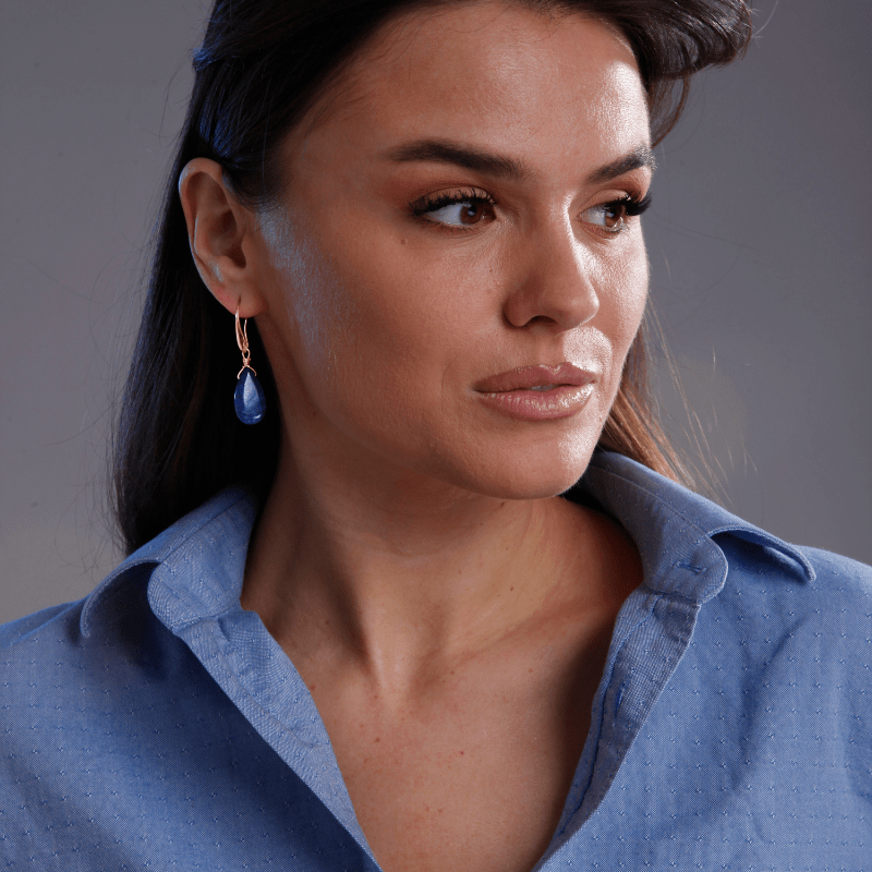 Selene Earrings - Deep Blue Lapis Dreamers Jewelry
