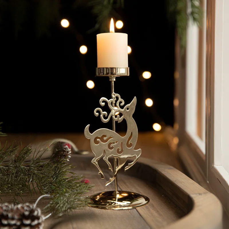StarGlow Candle Holder - Elegant Gold Decoration for the Holidays