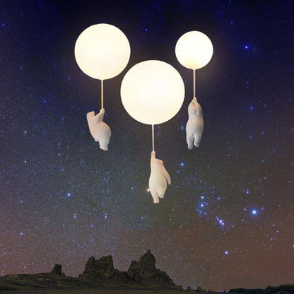 CloudBear - Playful Children's Ceiling Lamp with Balloon