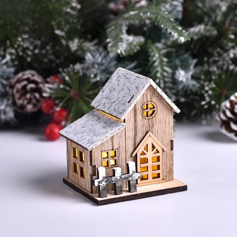 FrostGlitter Christmas Lanterns - Enchanting House-Shaped Christmas Decorations for a Magical Atmosphere