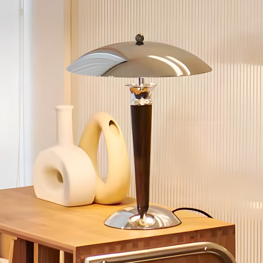 Retro Ocean Liner Mushroom Table Lamp with Dimmer Function