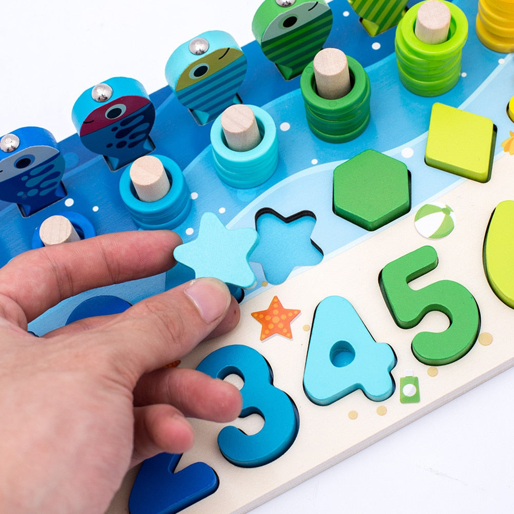 SafariExplorer - Wooden Montessori Toddler Activity Board