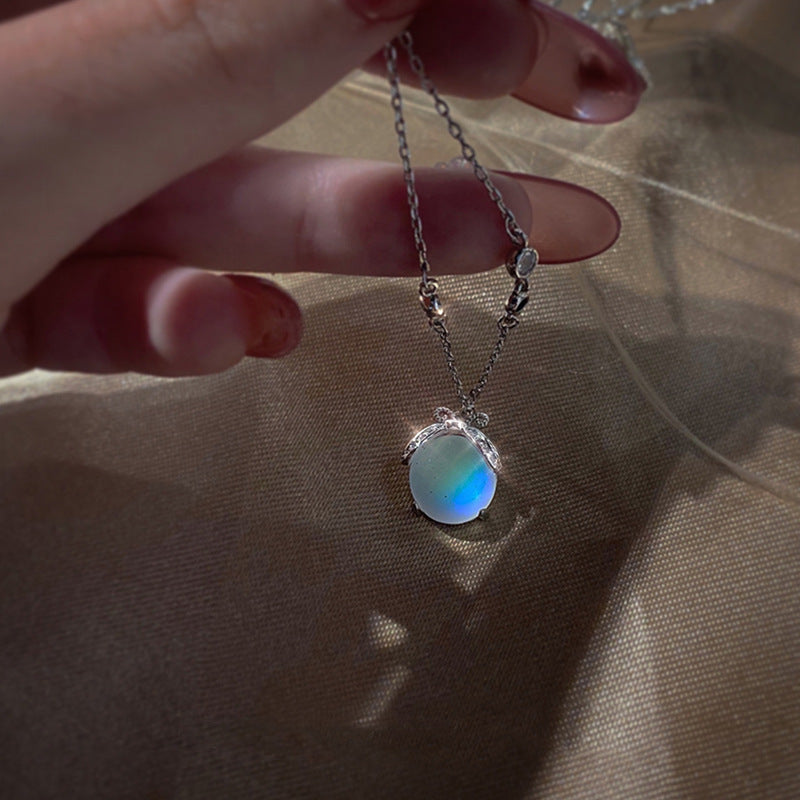 Enchanting Moonstone Necklace by Vuurvlieg | Unique and Radiant