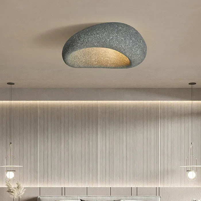 SereneAura Ceiling Light – Natural Wabi Sabi Lighting