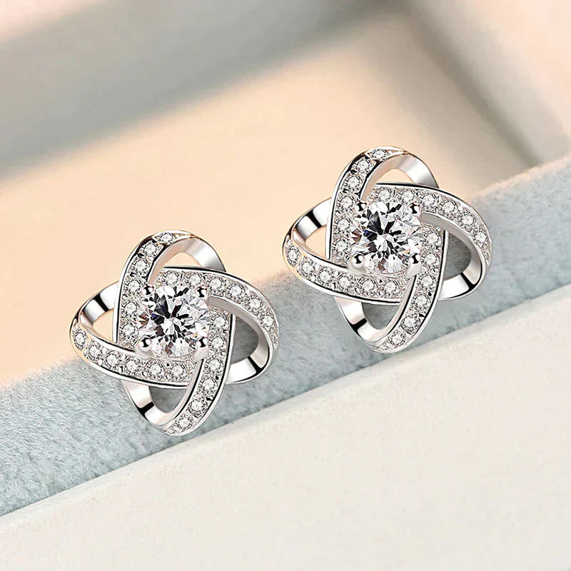 Charming Love Knot Necklace and Earrings Set | The ideal gift!