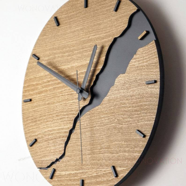 Surreal Wall Clock - Artistic Time Display in Black