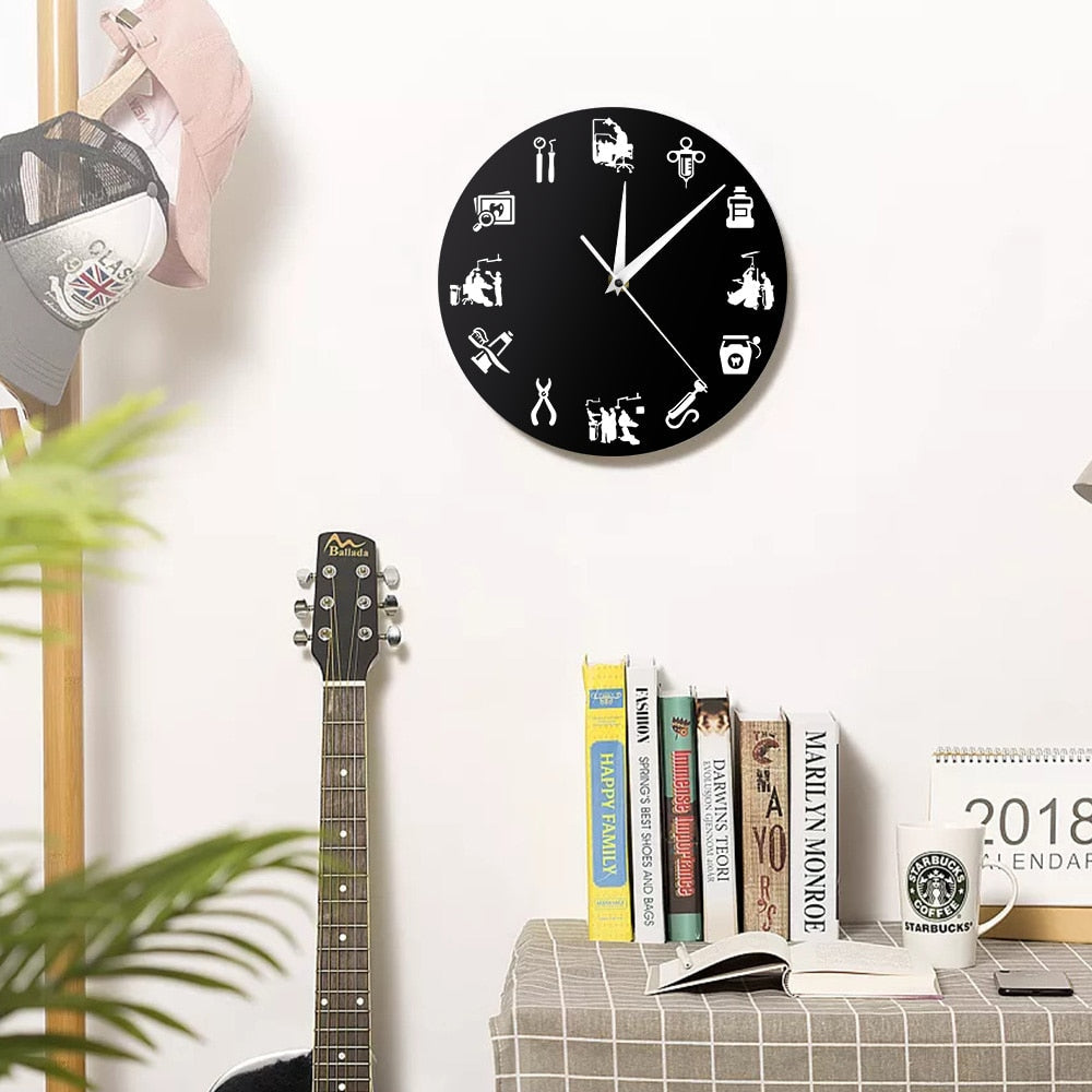 Stylish Dental - Design Wall Clock for a Modern Interior