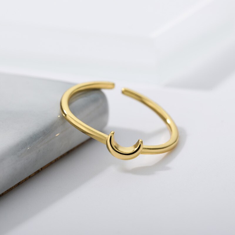 Nova – Sleek Half-Moon Ring for Jewelry