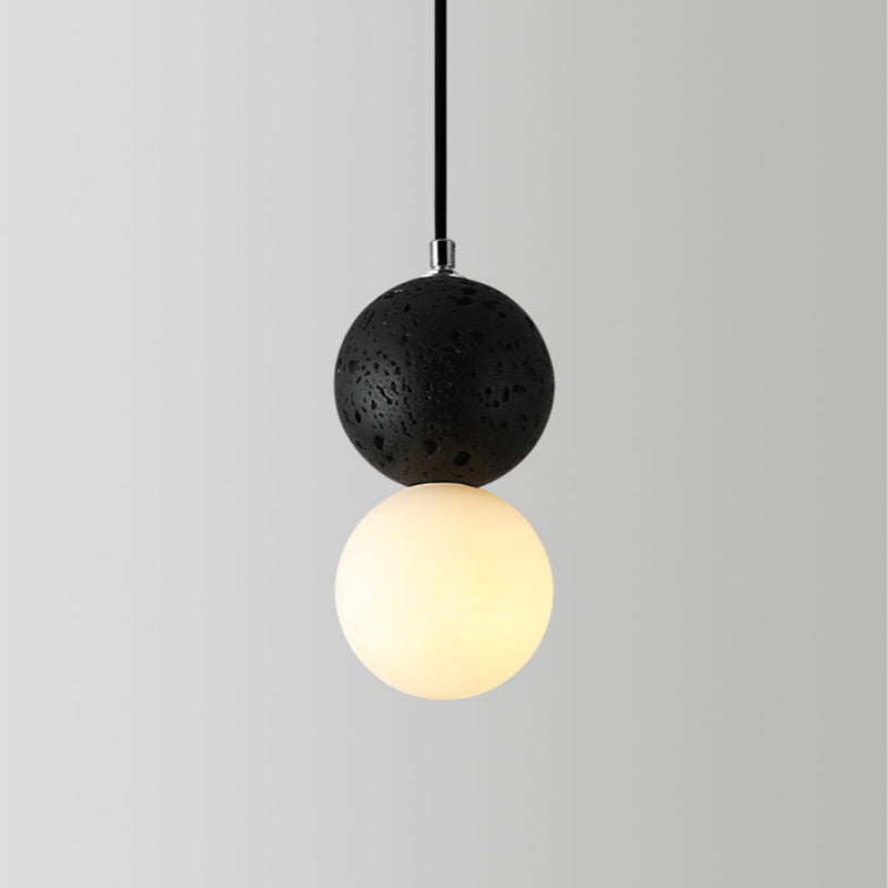 Aurora Glow - Luxury LED Pendant Light in Black/White