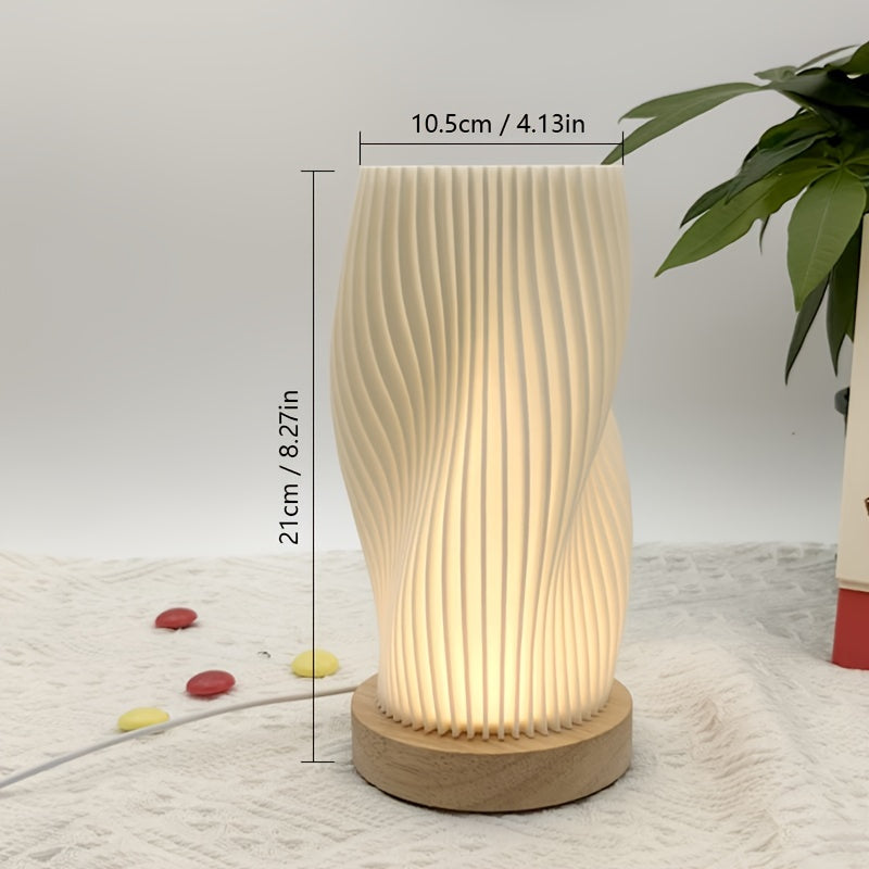 CozyLight – Dimmable LED Night Lamp with Wood