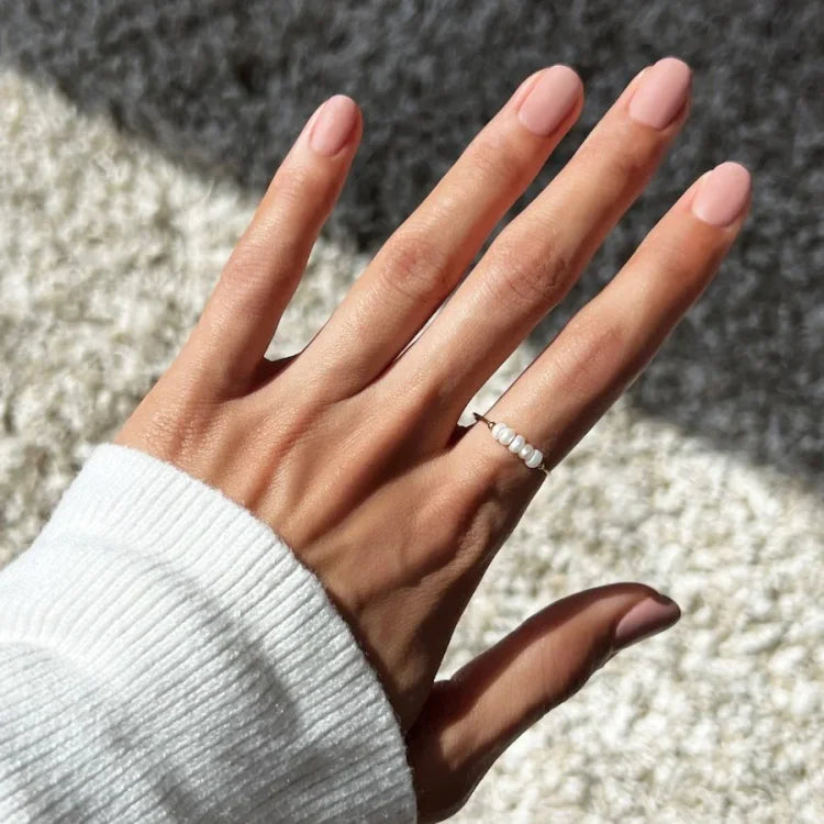 Elegant Sophie Golden Pearl Ring - Timeless Luxury