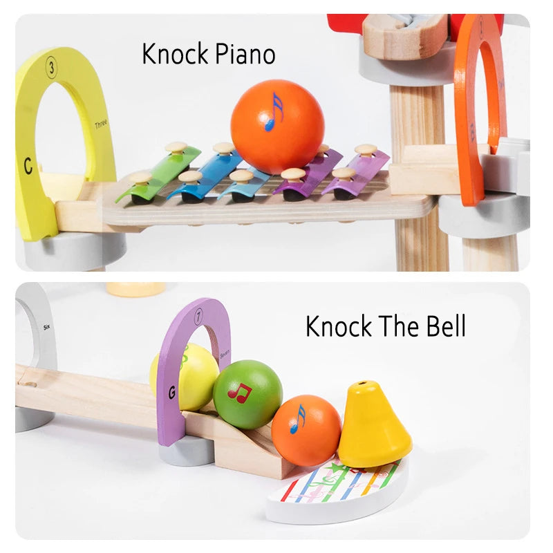 MusicBlocks Toy - Wooden Sensory Blocks for Growth