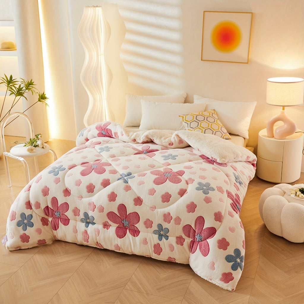 FloralDream – Soft Fleece Winter Duvet
