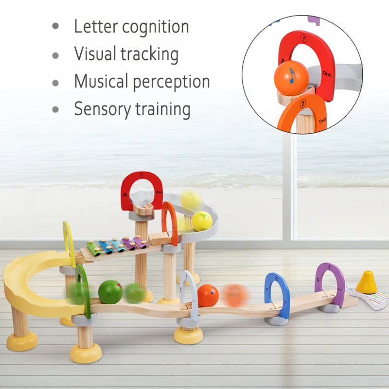 MusicBlocks Toy - Wooden Sensory Blocks for Growth