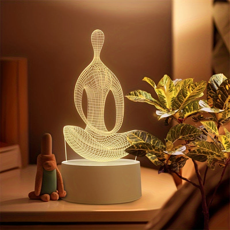 ZenLight - Modern 3D Yoga Night Light