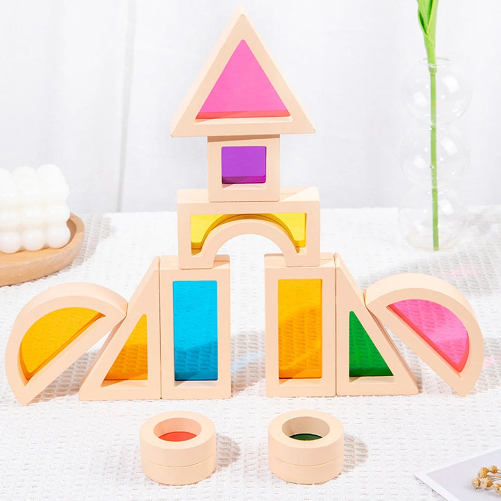 CreativeBlocks – Colorful Wooden Play Stones for Children