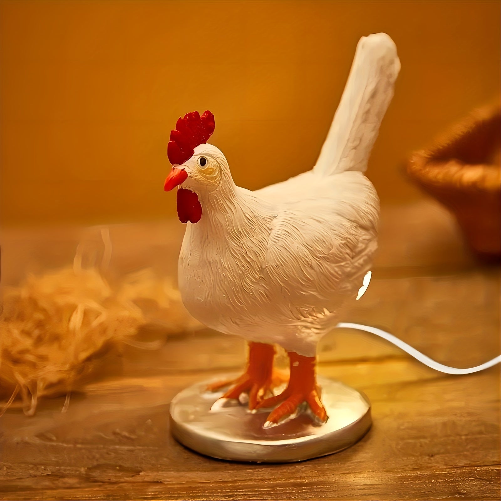 EggGlow Lamp – Realistic 3D Chicken Egg LED with USB