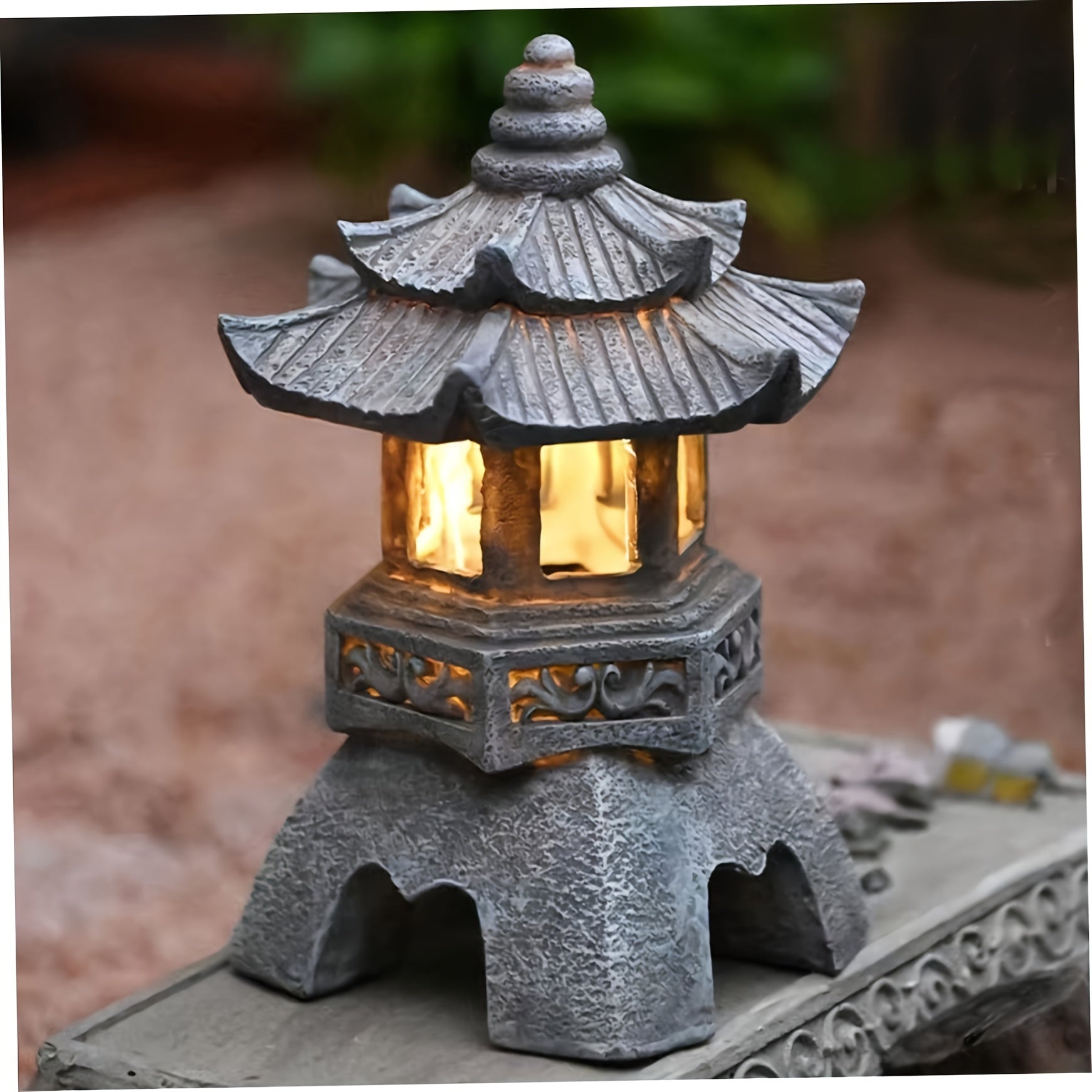 LumiGlow Lantern - Solar Powered Zen Garden Decoration