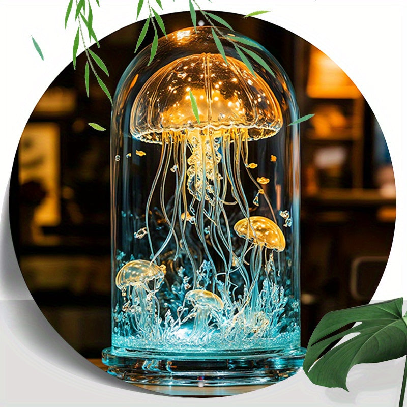 CrystalJelly – Artistic Glass Jellyfish Lamp