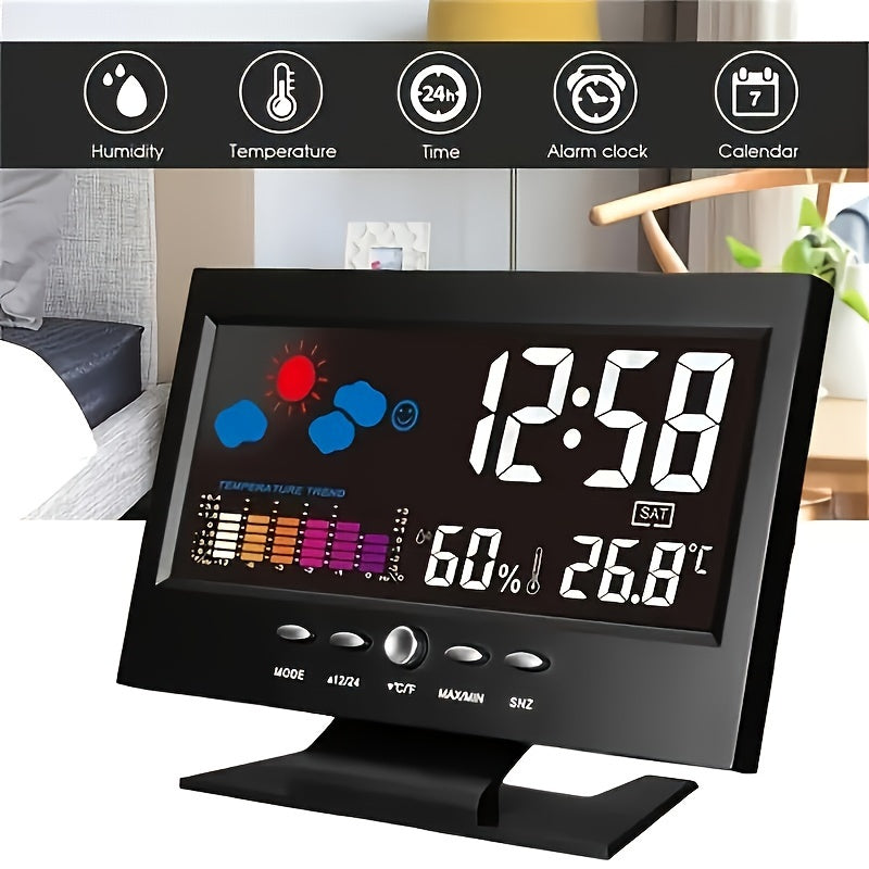 SilentTime Clock – Stylish Digital Weather Station and Climate Monitor