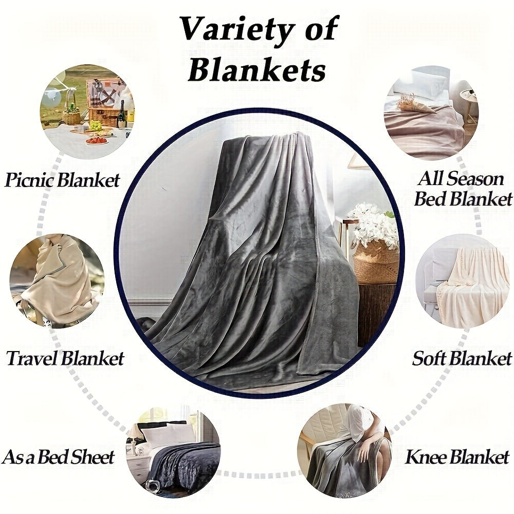 UltraSoft Fleece Blanket – Luxury Reversible for All Seasons